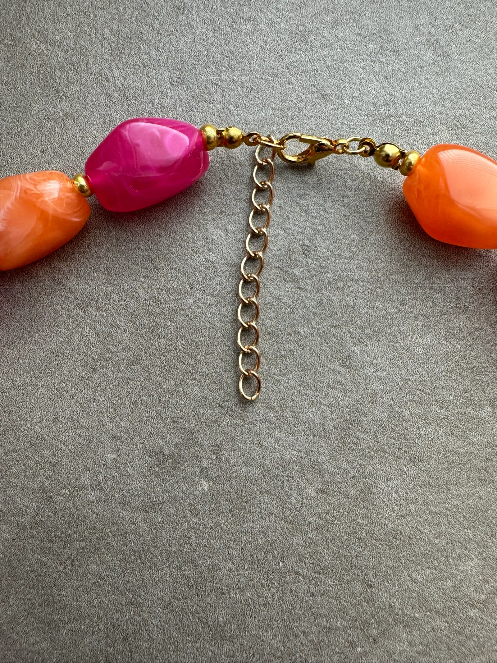 Orange and pink necklace – photo 3